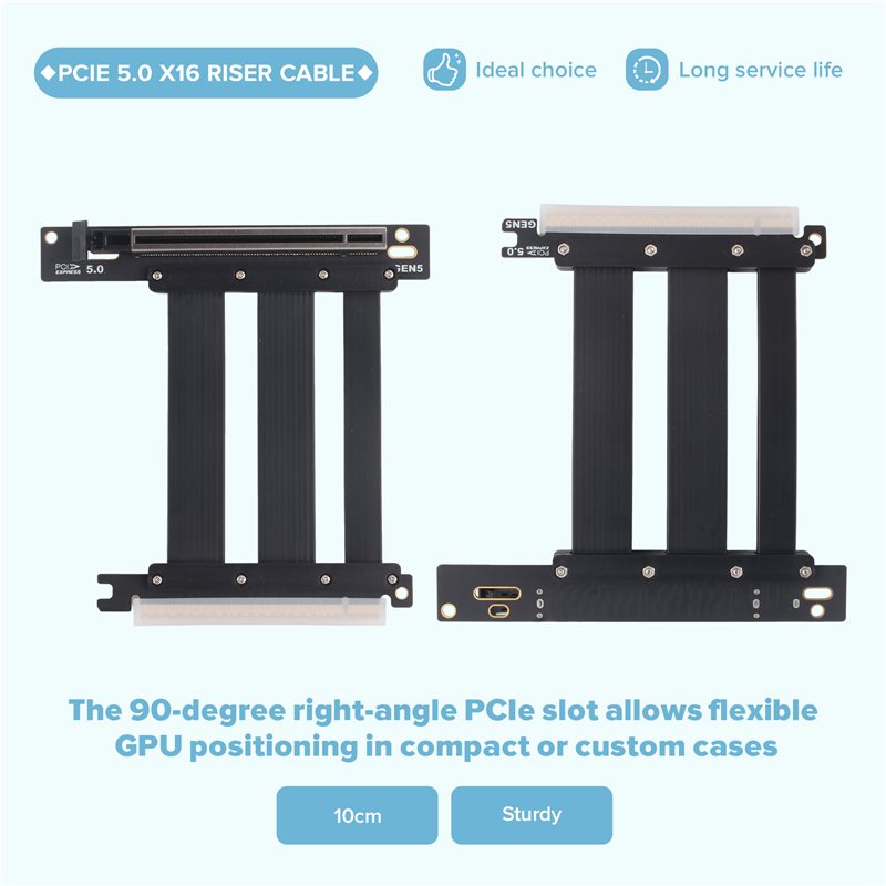 For Pcie 5.0 X16 Riser Cable E - Pcie 5.0 Gpu Riser Cable 评论和价格