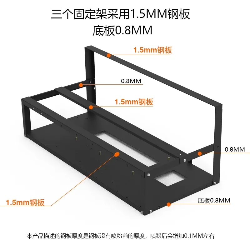 JMZ Graphics Card Stand Rack O - Gpu Mining Rig Frame 8 Gpu 评论和价格